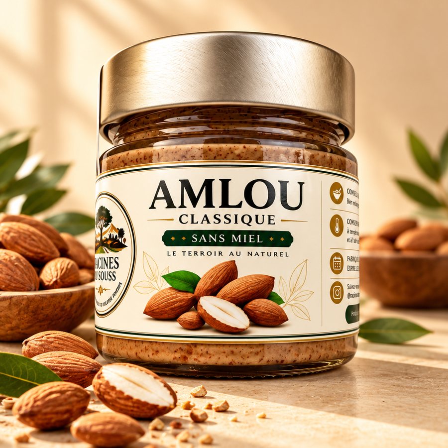 Pot d’Amlou Classique sans miel